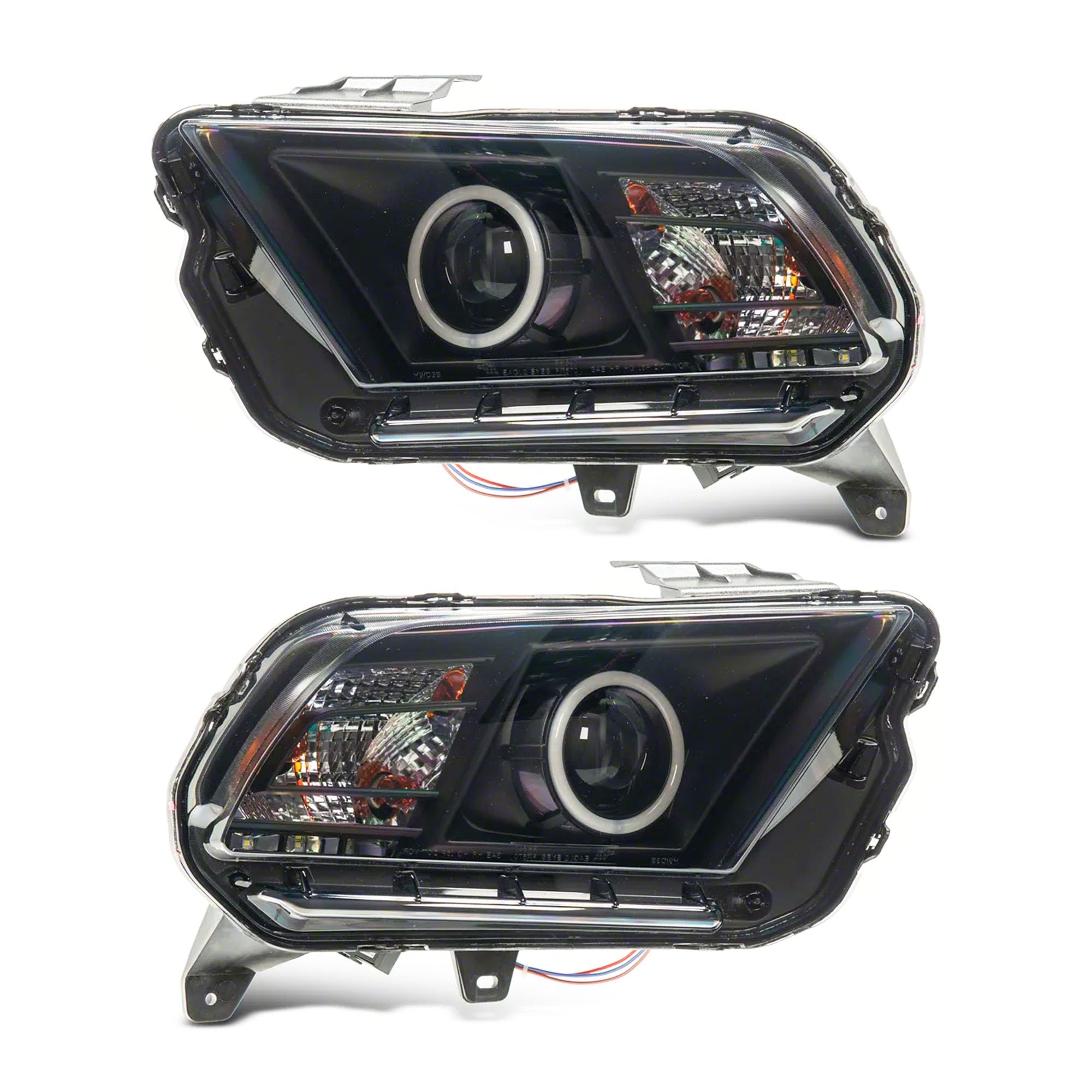 Raxiom LED Halo Projector Headlights 13-14 Mustang