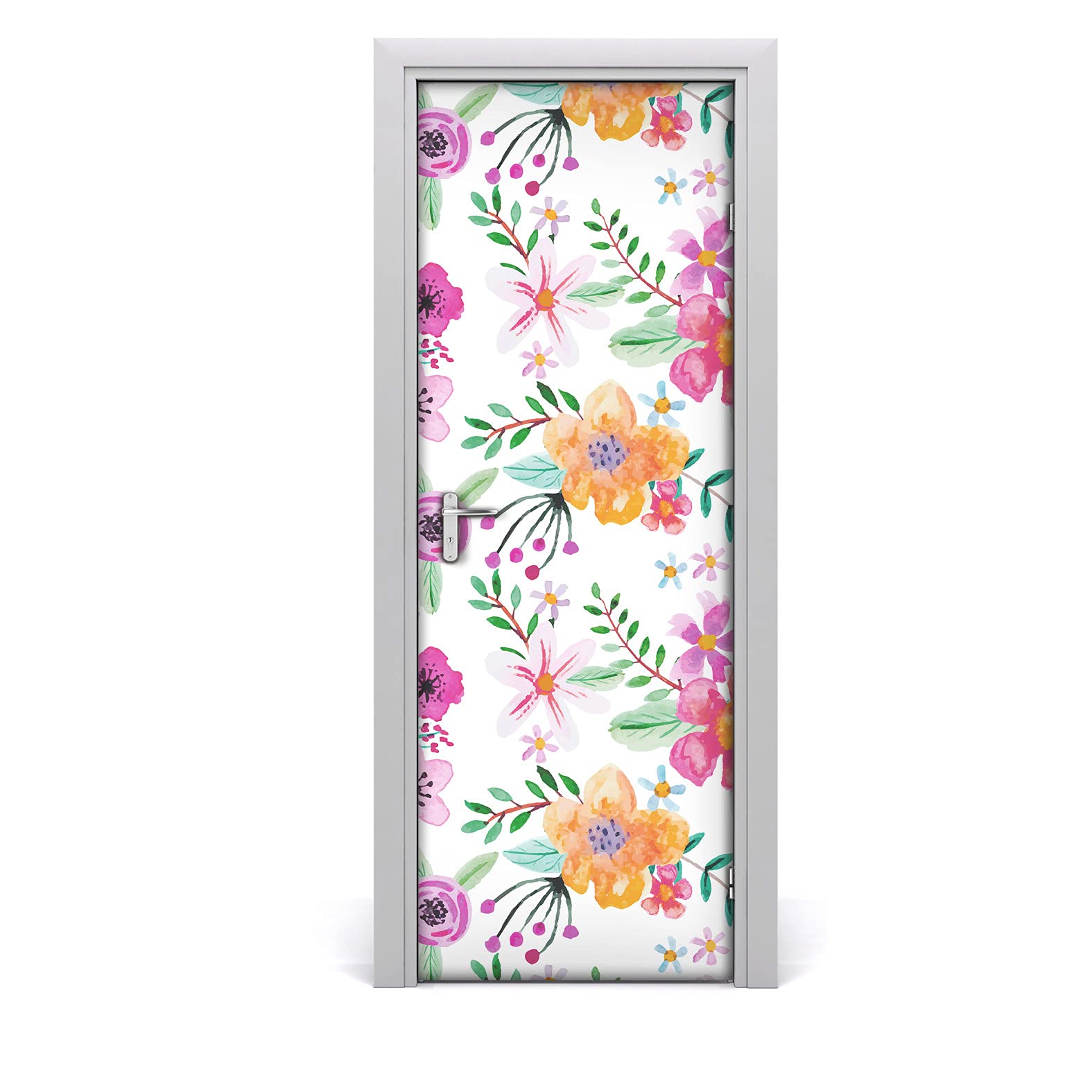 Etiqueta de la puerta impermeable y lavable vinilo extraíble botánico