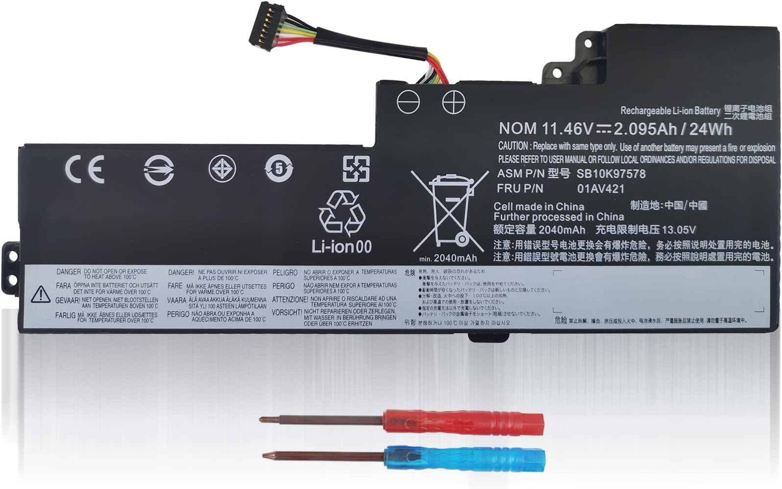 T470 T480 Internal Battery Replacement for ThinkPad T470 T480 A475 A485 TP25 Series Laptop, for Thinkpad Battery 01AV421 01AV419 01AV489 01AV420 SB10K97577 SB10K97576 SB10K97578 Notebook.