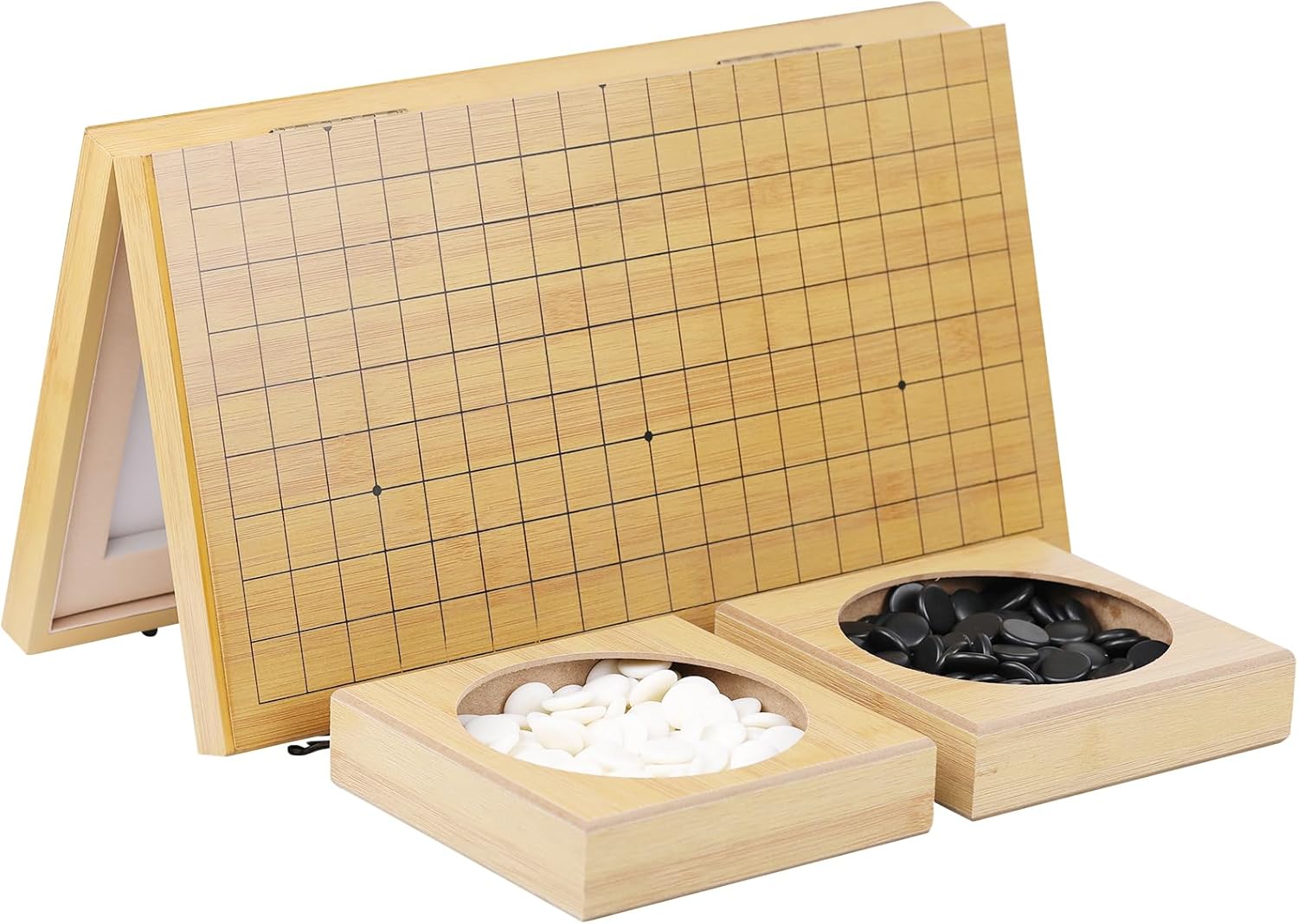 VPH Simulated Jade Double Sided Go Set with Foldable Board Included