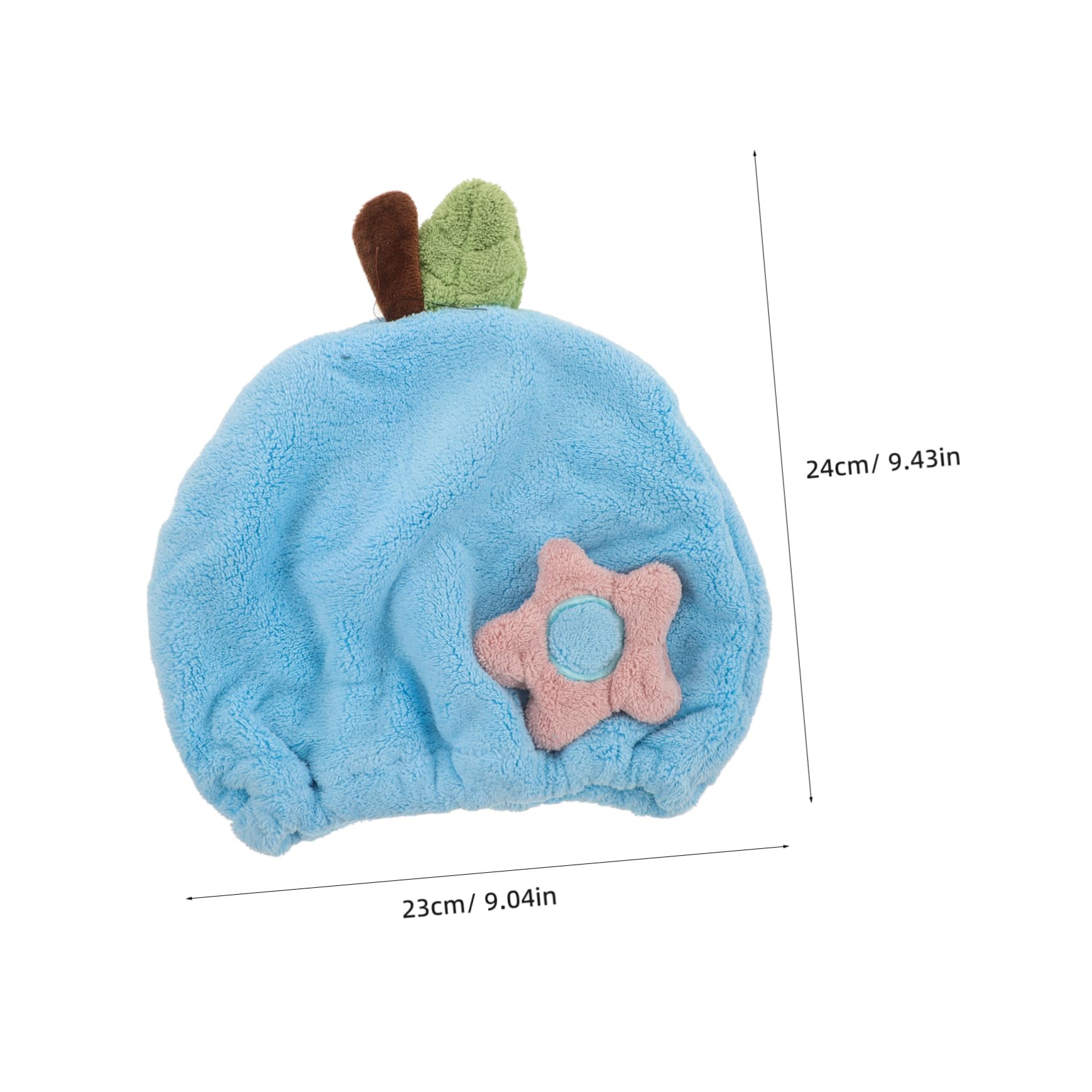 ERINGOGO Dry Hair Cap Hair Drying Towel Headband Face Washing Towel Wrap Head Towels Hair Dry Towel Wet Hair Towel Wrap Quick Dry Hair Wrap Bath Head Wrap Coral Fleece Sky-Blue