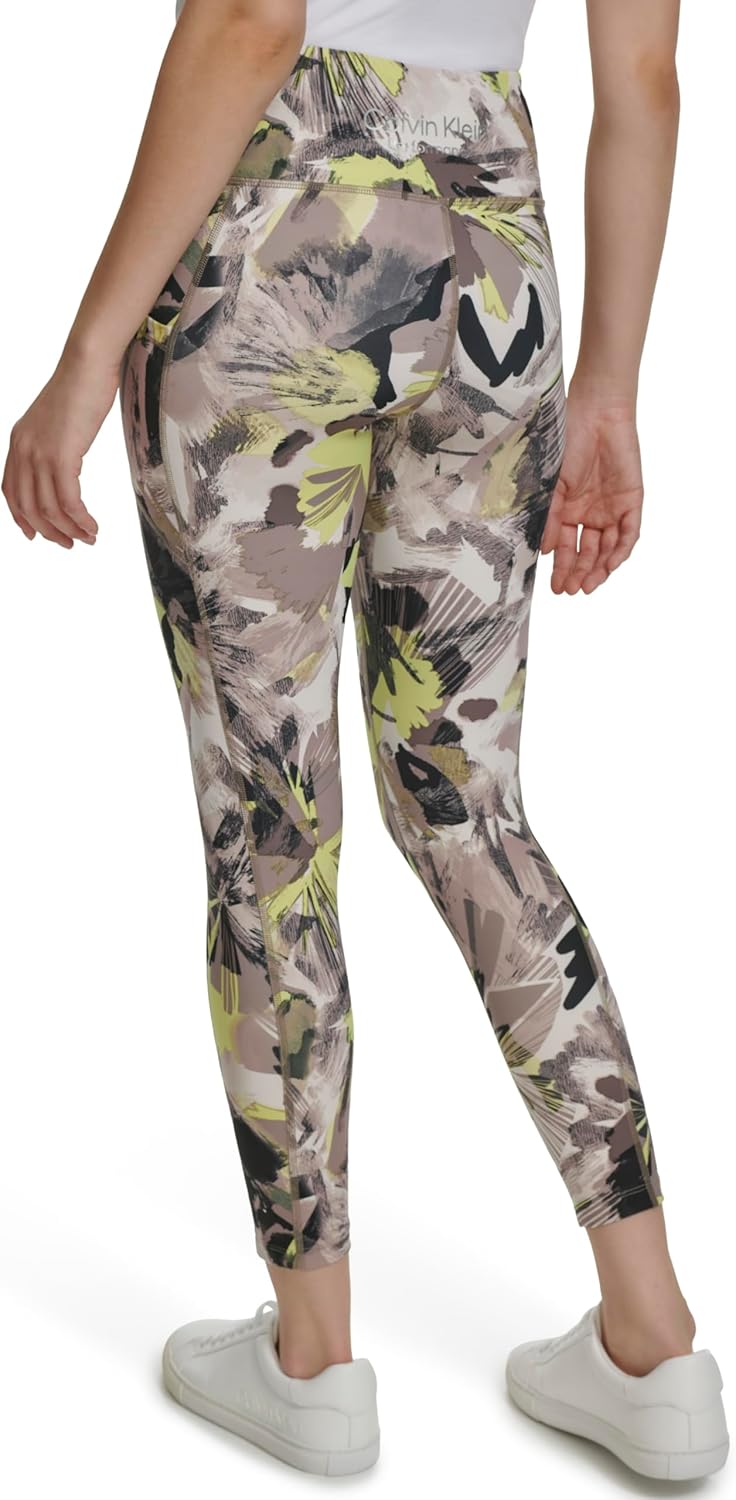 Calvin Klein Womens Printed High Waisted Leggings - Image 4