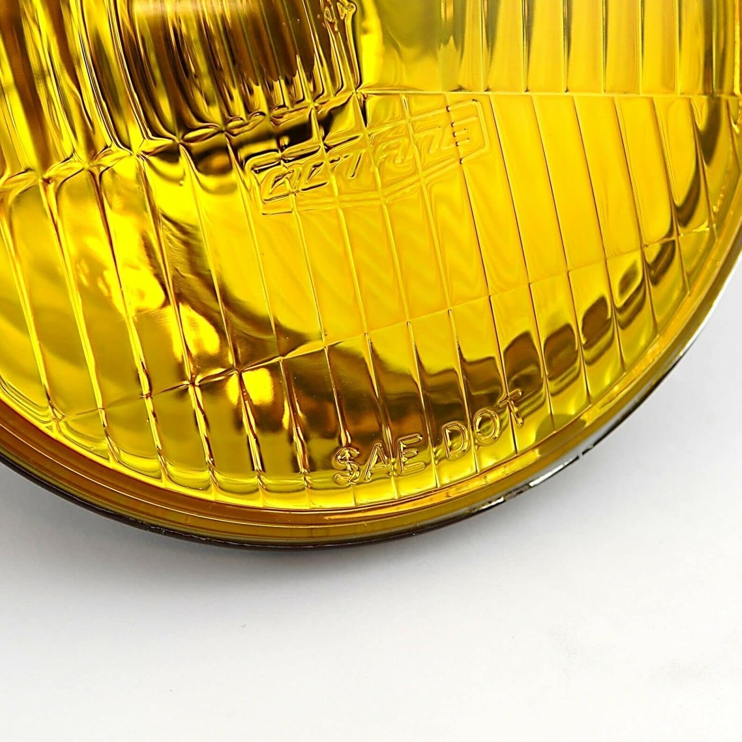 Octane Lighting 5 3/4 Inch Halogen Stock Amber Yellow Glass Headlight Fog Light H4 60W Bulbs Pair