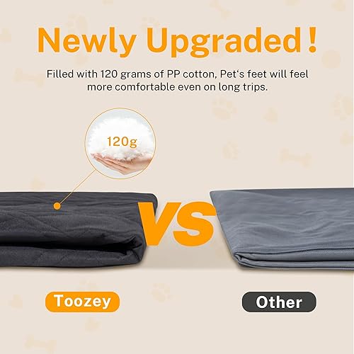 Miniatura 2 de Toozey Funda de asiento de coche para perro, para SUV, sedán y camioneta, impermeable y resistente al desgarro, funda de asiento trasero para perros