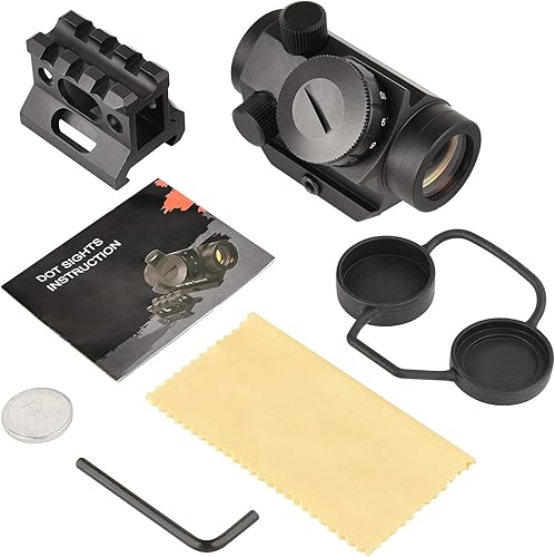 Miniatura 8 de MidTen 2MOA - Mirilla de punto micro rojo de 0039 x 0984in mira reflectante impermeable a prueba de golpes y a prueba de niebla mini riflecopio con