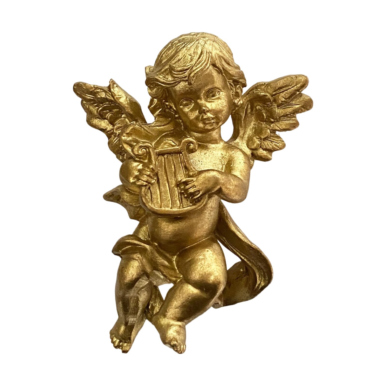 Xjdzineq Patron Statue Wall Sculpture Troubled Rosin Workmanship Permanent Substance for Telecommute Deck Household Deck Statue