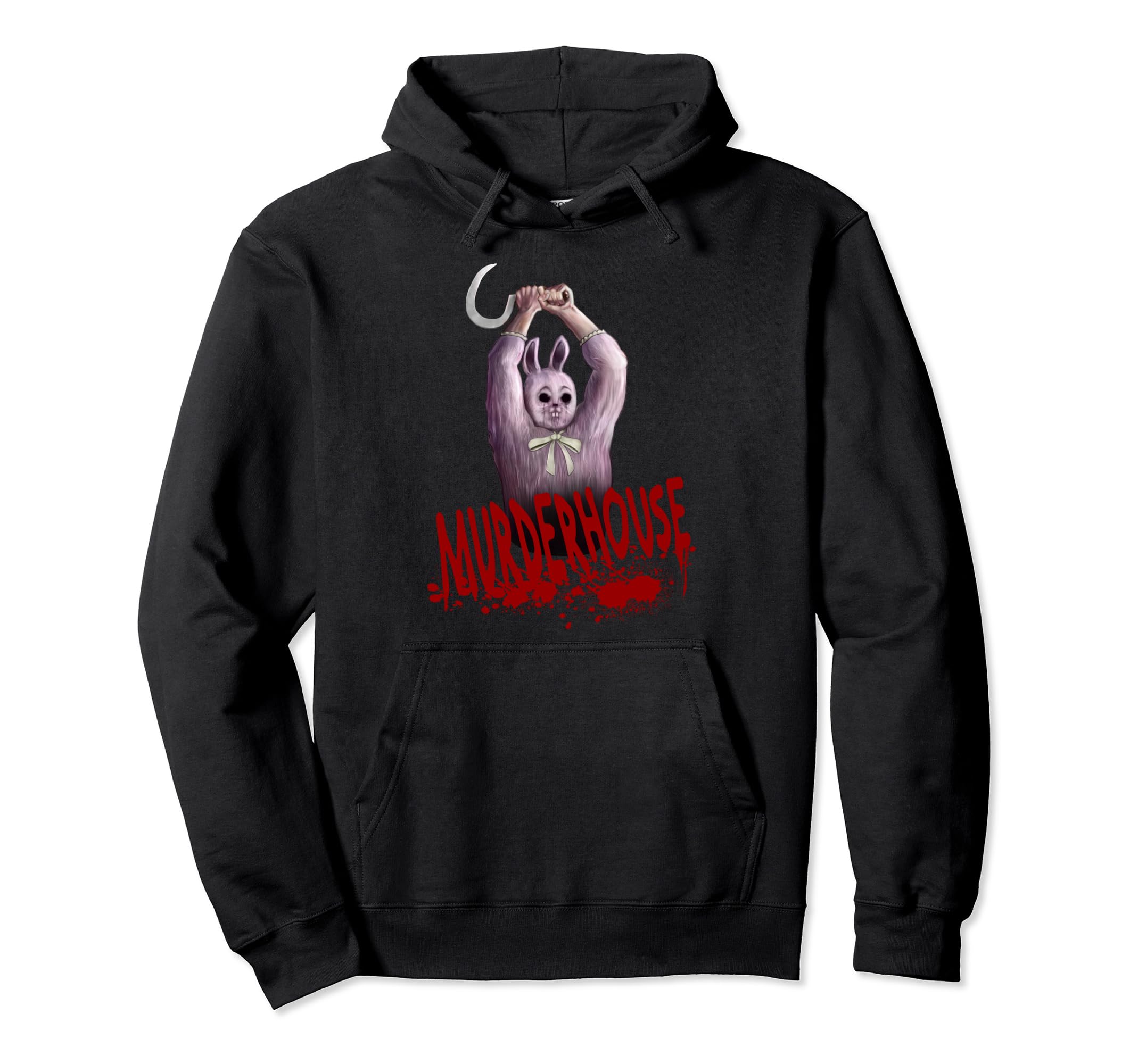 Murder House Easter Bunny Survival Horror Game Maniac Pullover Hoodie