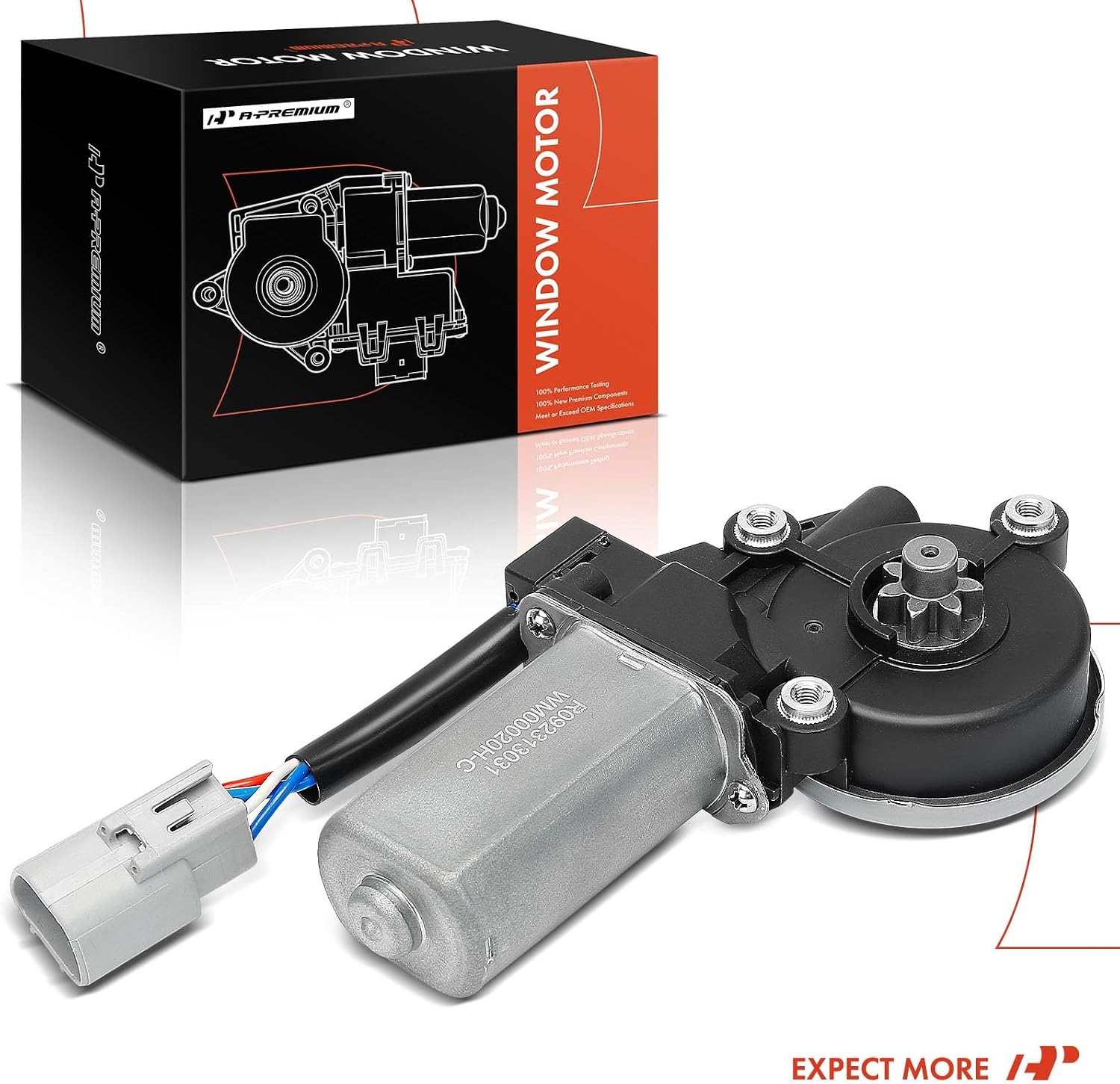 A-Premium Front Right Power Window Lift Motor Compatible with Lexus LX470 1998-2007 & Toyota Land Cruiser 2000-2007, Passenger Side, with Anti-Clip Function, Replace# 8571060090, 8571060140