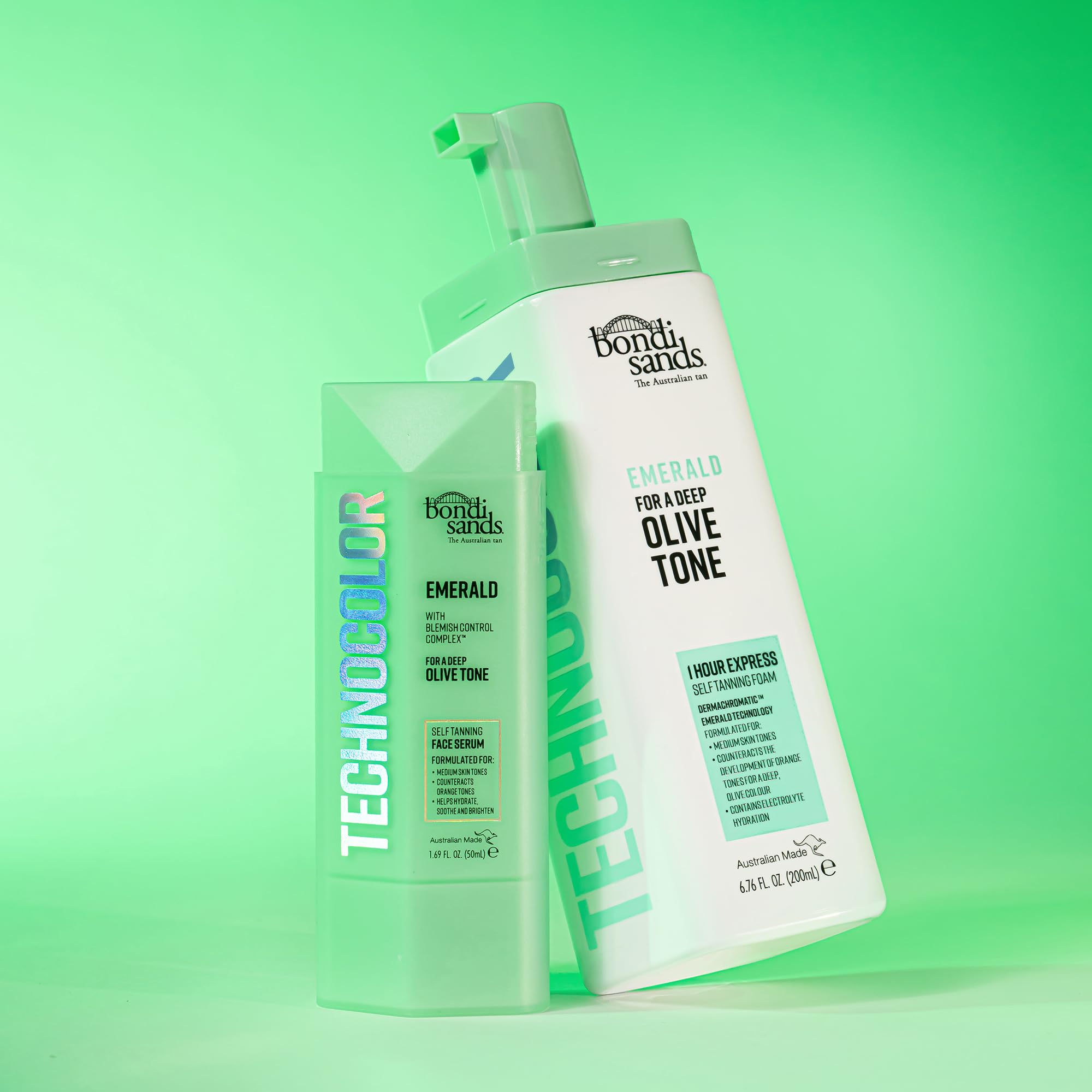 Bondi Sands Technocolor Self Tanning Face Serum, Innovative Formula Hydrates, Soothes, and Enhances Skin with Vitamin C and Chamomile, Fragrance Free