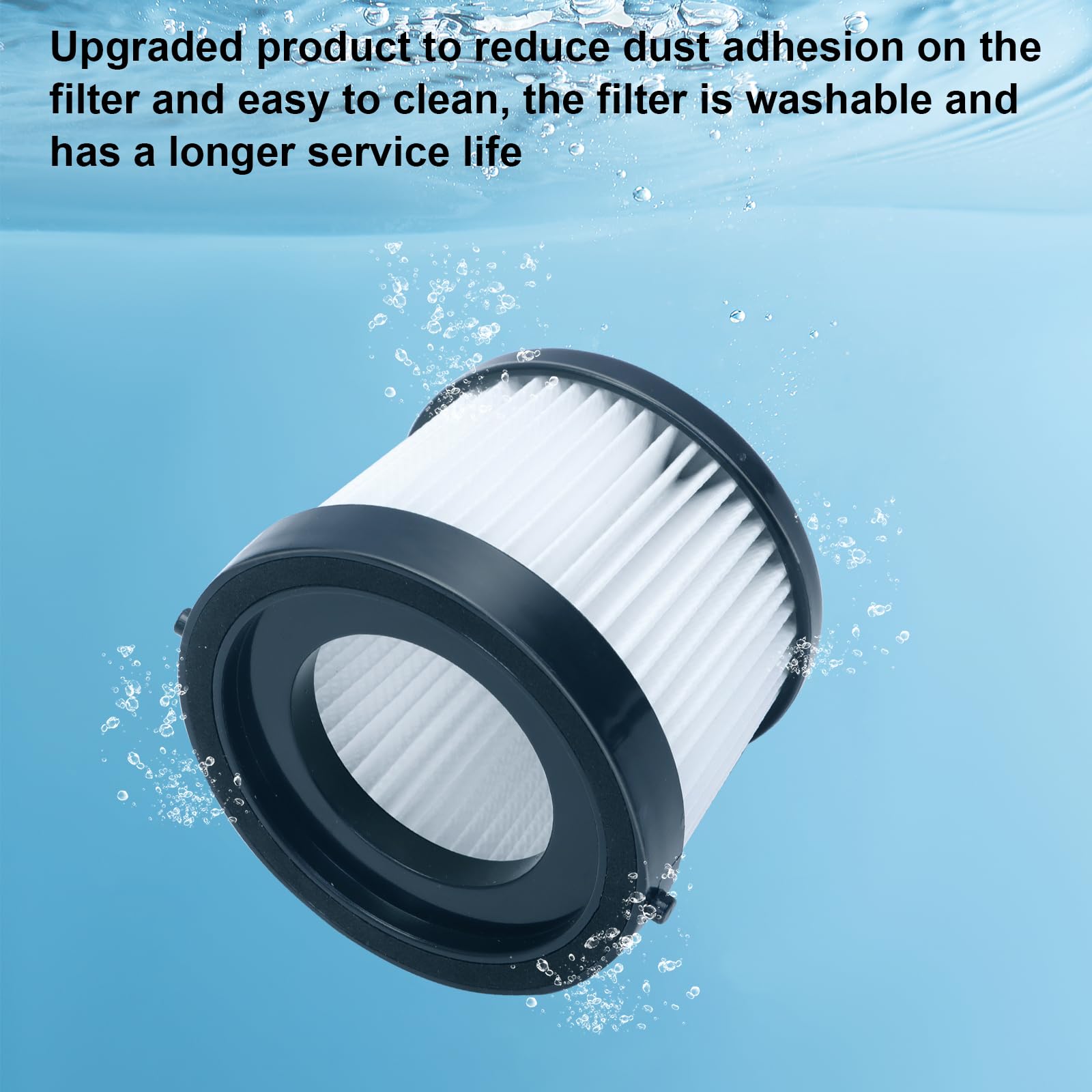 Filtros para aspiradora inalámbrica DEWALT, filtros de repuesto para DEWALT DCV501HB, juego de accesorios de filtro lavables y reutilizables, paquete de 2