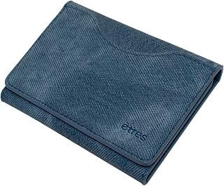 TECHMADE Etres Magnetic Wallet - Jeans Design - MagSafe Card Holder Compatible for iPhone - RFID Protection - 6 Slots + Cash Pocket - Slim, Unisex, Non-Slim, Blue, Modern