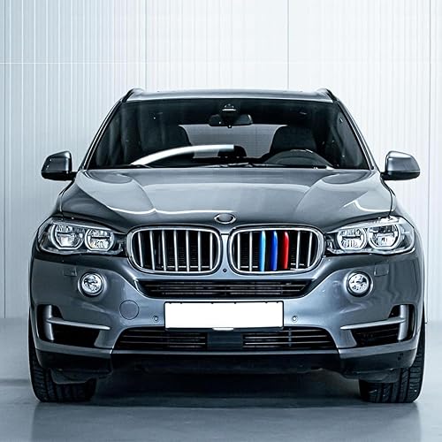 Miniatura 6 de Insertos de parrilla automotriz para BMW X5 F15 2014-2018 y X6 F16 2015-2019 7 vigas, (no para la serie M Dual-Beam) Accesorios de parrilla delantera