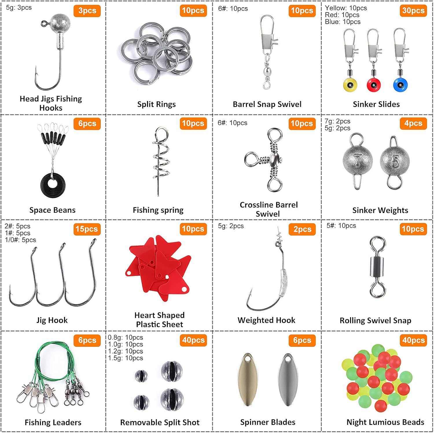 PLUSINNO Telescopic Fishing Rod and Reel, 212pcs Fishing Tackle Kit with Tackle Box