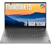 ThinkBook 15 Gen 4 Business Laptop &lpar;15&period;6" FHD Anti-Glare&comma; Intel 10-Core i7-1255U&comma; 16GB RAM&comma; 512GB SSD&rpar;&comma; 1080p Webcam&comma; Fingerprint&comma; Thunderbolt 4&comma; Ethernet&comma; Wi-Fi 6&comma; Win 11 Pro w&sol;Copilot&comma; Grey