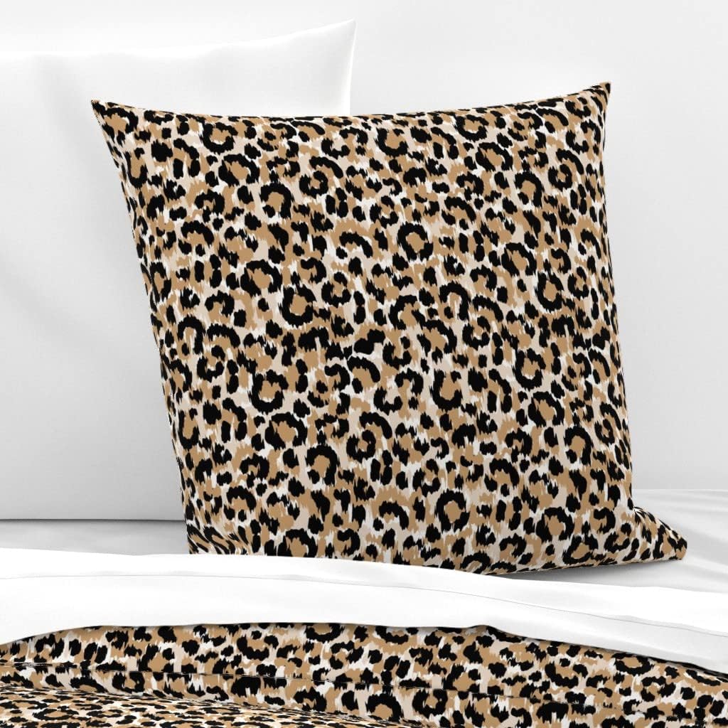 Leopard Skin Brown Animal Print Euro Cotton Sateen Jordan Ubuy