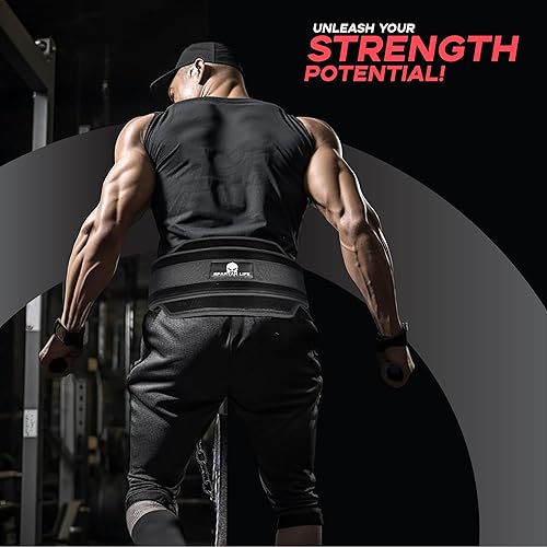 Miniatura 7 de Cinturón de inmersión para levantamiento de pesas, cinturón con peso con cadena para dominadas, cinturón de levantamiento de gimnasio para