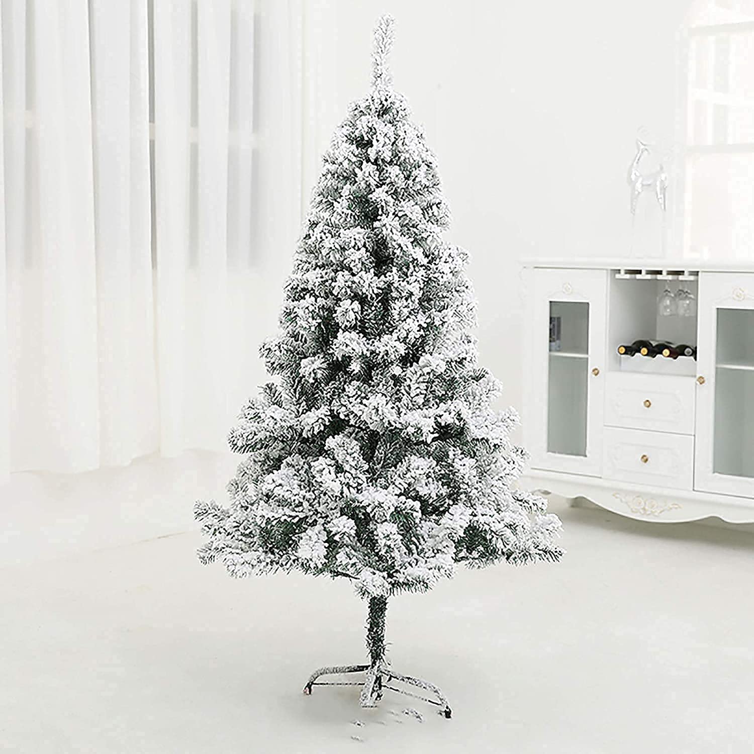 Amazon.co.jp: 人工人工クリスマスツリー スノーパイン フロック加工