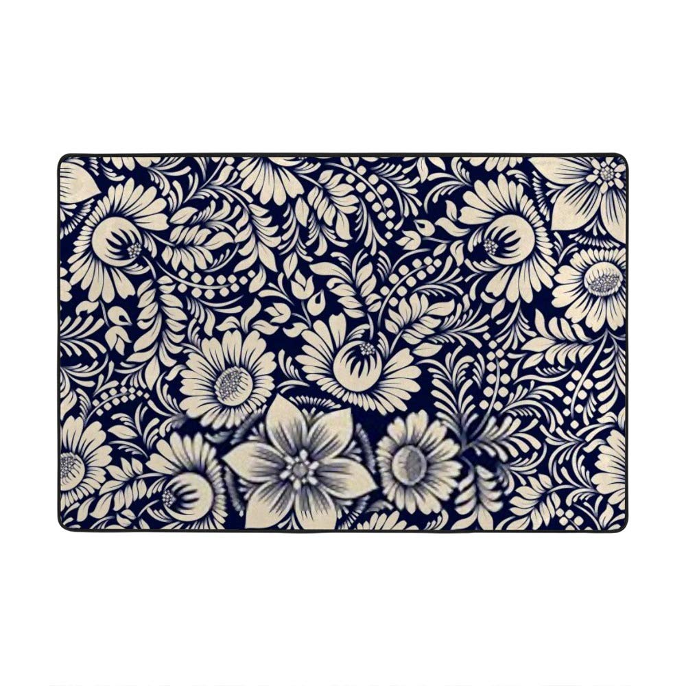 Tapis de sol doux style victorien pour salon chaleureux