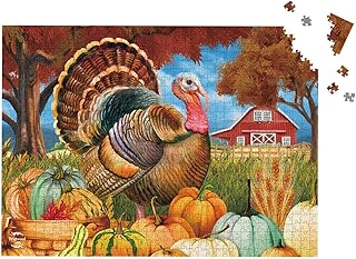 Briarwood Lane Turkey and Pumpkins 1000 Piece Jigsaw Puzzle