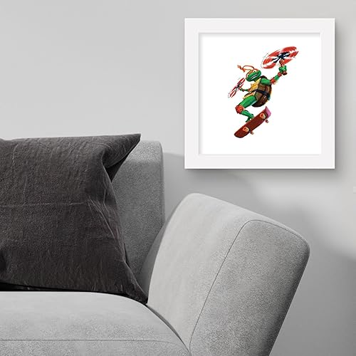 Miniatura 3 de Trends International Gallery Pops Nickelodeon Teenage Mutant Ninja Turtles Mutant Mayhem - Póster de pared de Mikey, 12 x 12 pulgadas, versión de