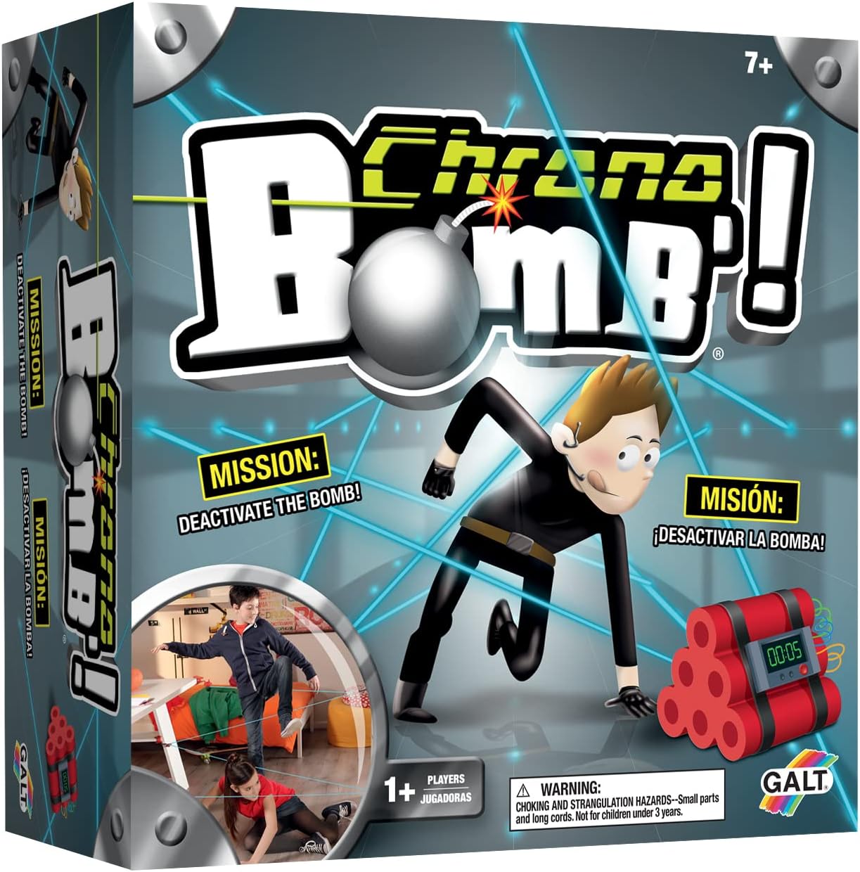 Galt Toys Chrono Bomb, Kids Fun Spy Family Game, Beat The Bomb Age 7+, Various Mode Multiplayer Game