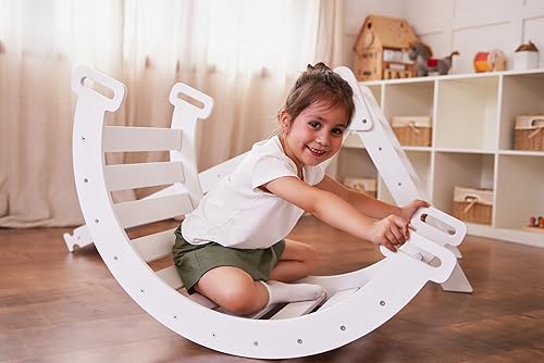 Miniatura 6 de Avenlur Hazel - Gimnasio de escalada interior 5 en 1, juego de escalada Waldorf y Montessori con escalera triangular, rampa de escalada, escalador