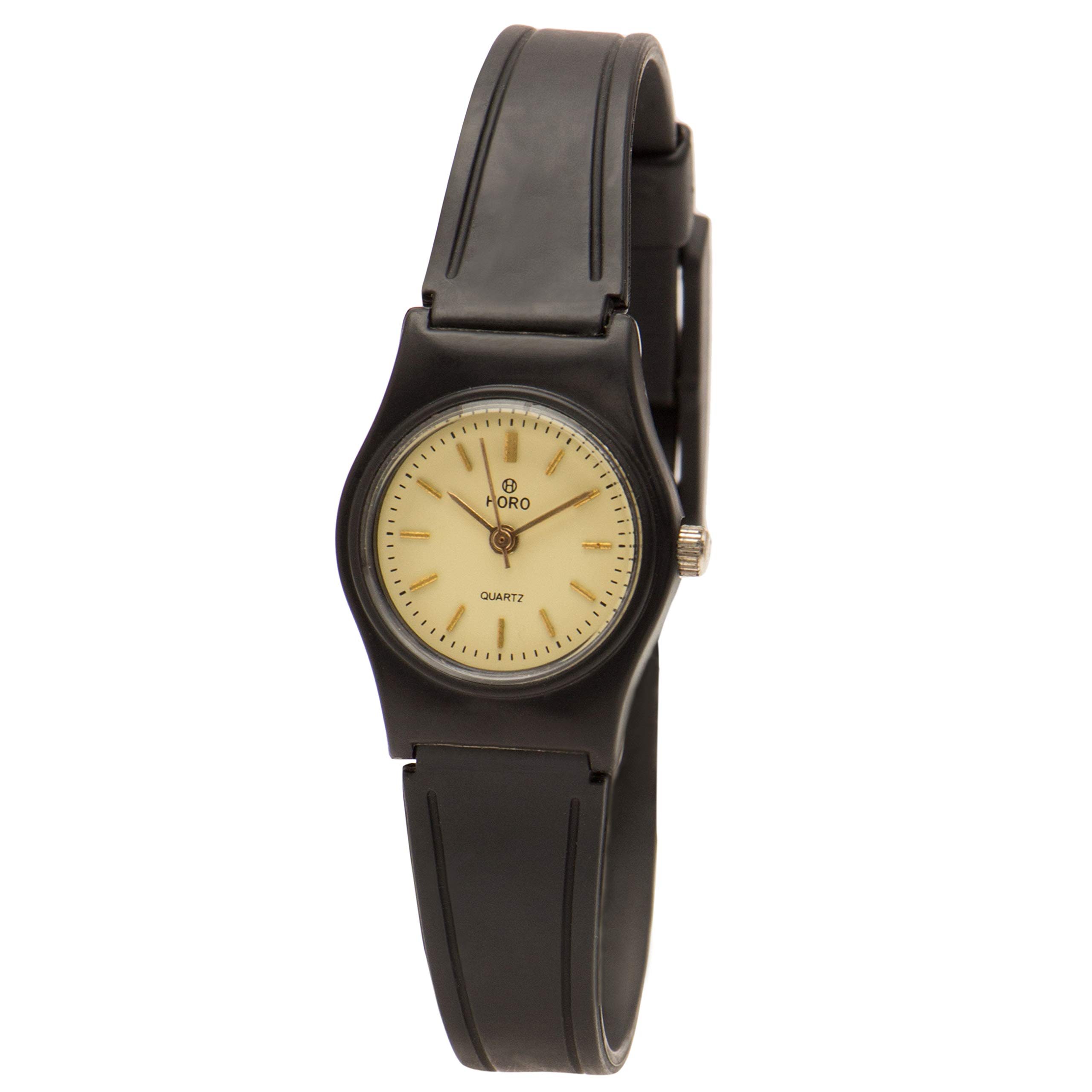 HORO (Imported Analog - Black Dial Women Watch- 50 x 45 mm (Quartz Movement - Black Resin Case) (B01MV2YLXU) Amazon Price History, Amazon Price Tracker