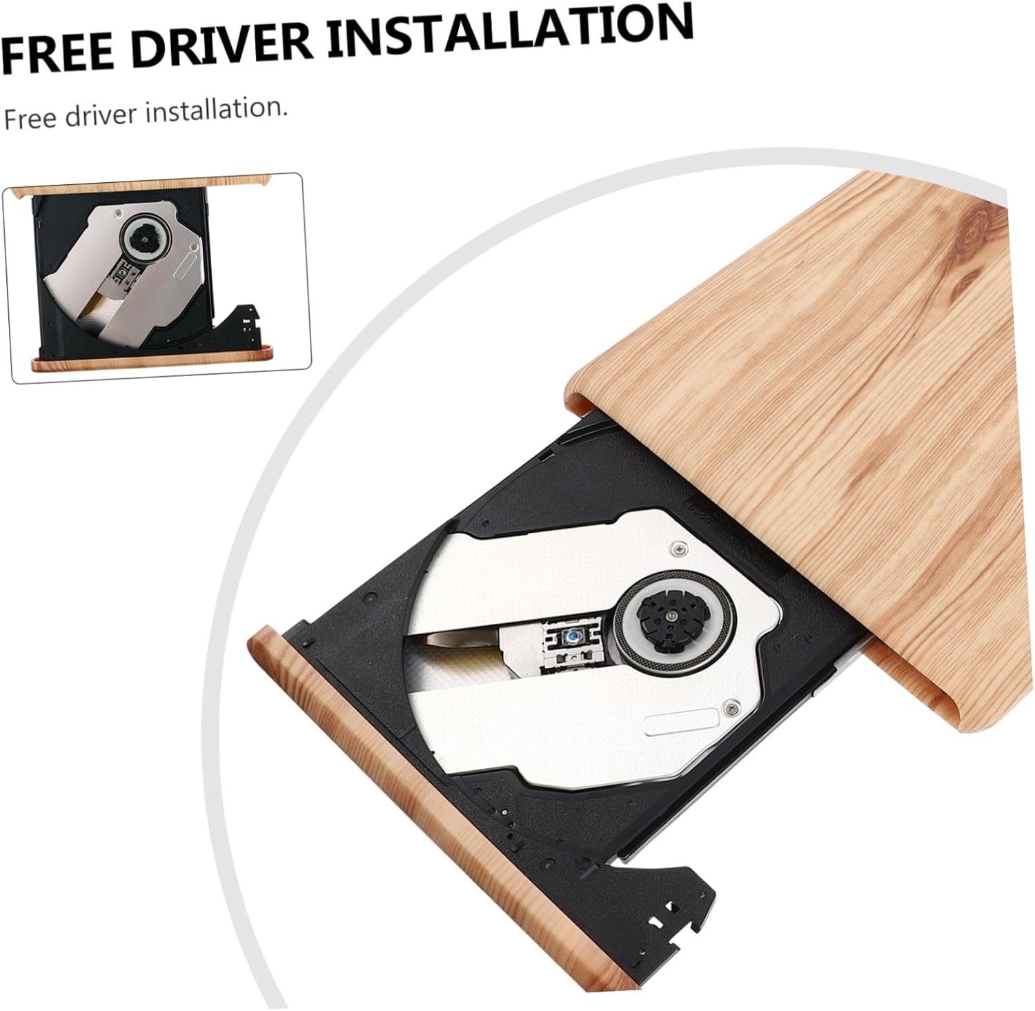 USB Type-c External DVD Burner DVD Player for Laptop Desktop Cd Drive No Driver Needed