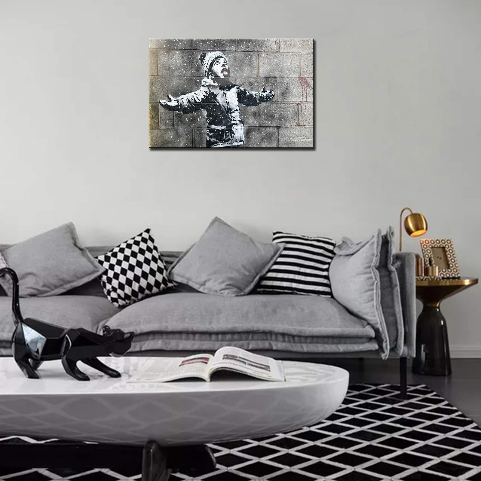 K2=125, グラフィティ,絵画, キャンバス, インテリア Amazon.co.jp