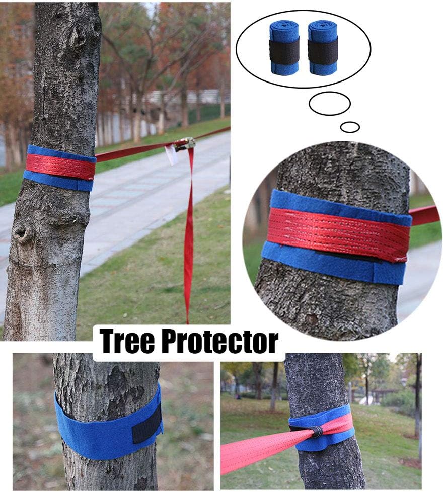 Slackline, Slack Line Kits for Kids and Adults, Slackline with Tree Protector, Ratchet Protector, 15m, Slack-line for Backyard, Improve Concentration, Kid Adventurous Spirit