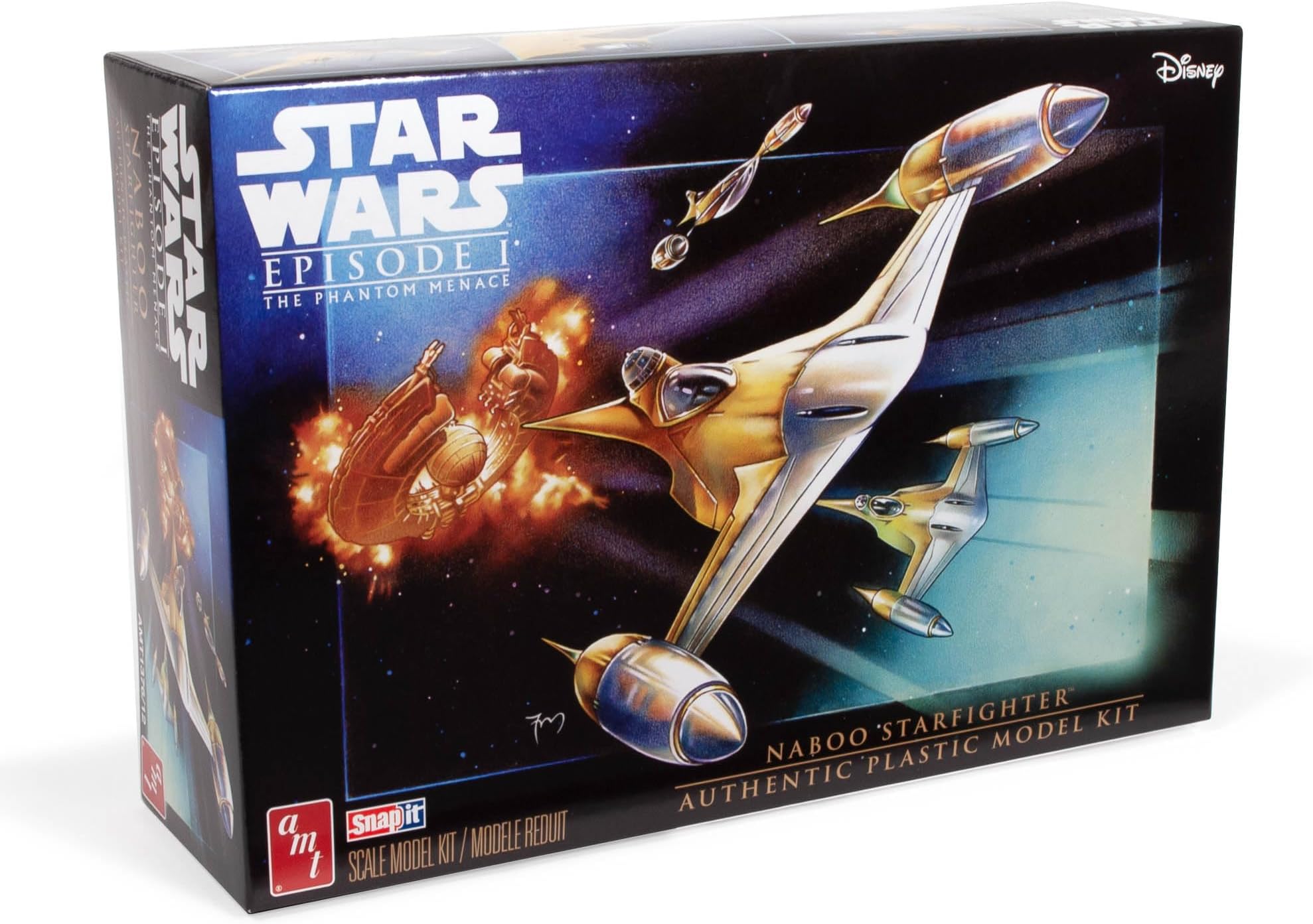 AMTStar Wars: The Phantom Menace N-1 Naboo Starfighter (Snap) 1:48 Scale Model Kit