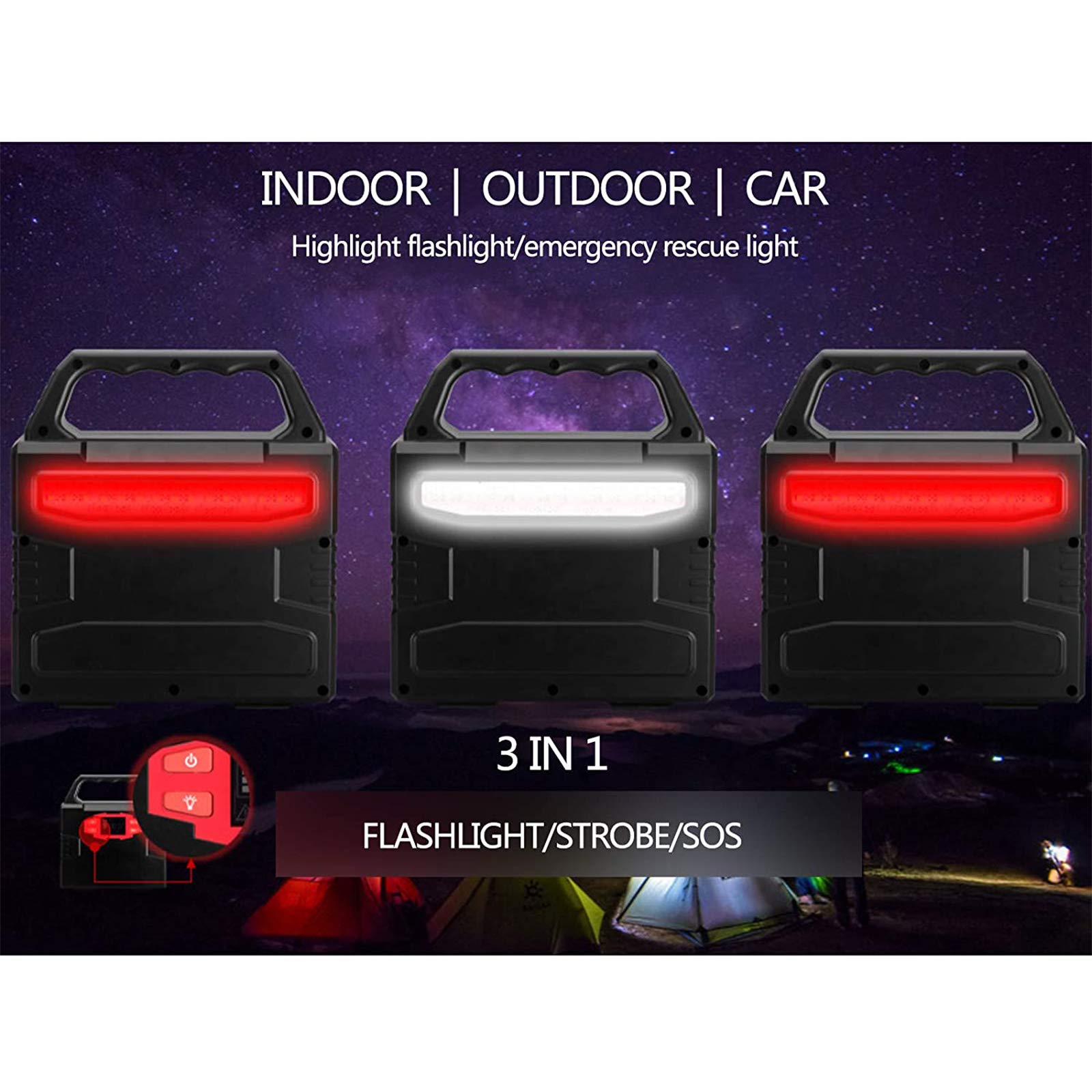 Przenośna stacja zasilająca 100 W, 40800 mAh, zewnętrzny generator solarny z portem AC/DC/USB, latarka LED, zasilanie awaryjne, na kemping na zewnątrz, 220 V