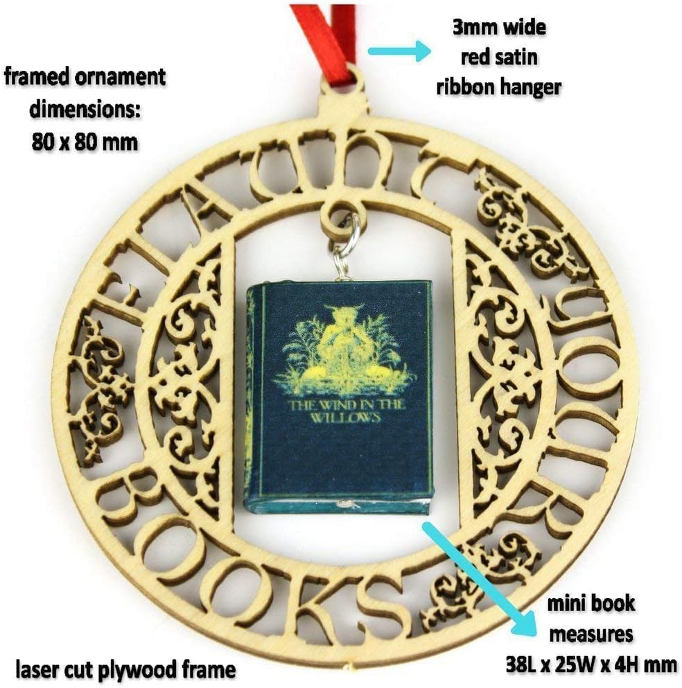 The Wind in the Willows Kenneth Grahame Ornament Clay Mini Book Framed Home Wall Decoration Favor