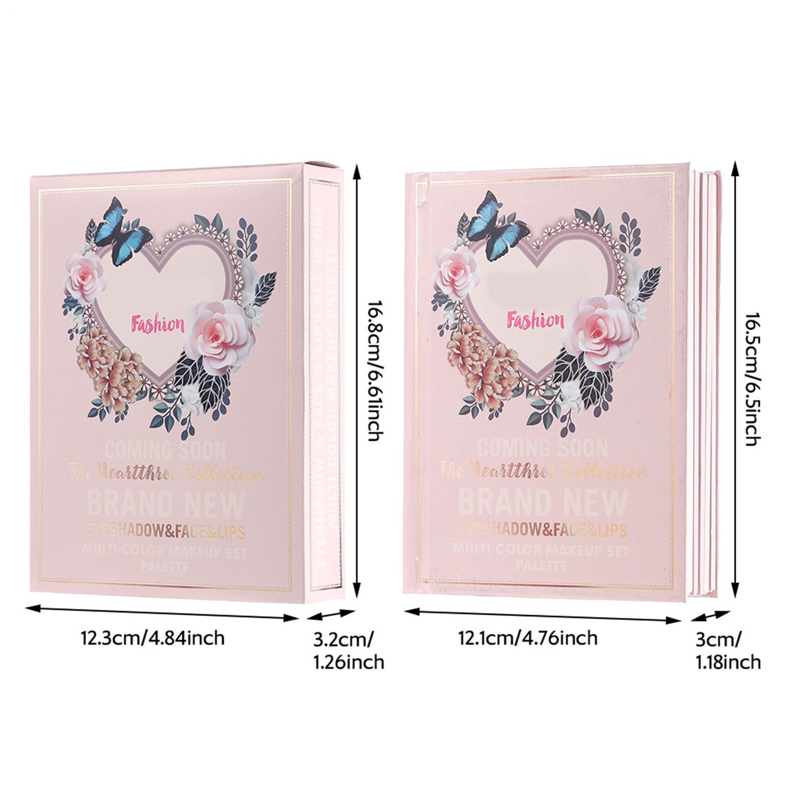 Palette Trucco a Libro per il Trucco del Viso per Donna | Palette Ombretti Portatile Per Studentesse Donne Principianti Artisti Sposa Routine Quotidiana Feste Matrimonio Eventi
