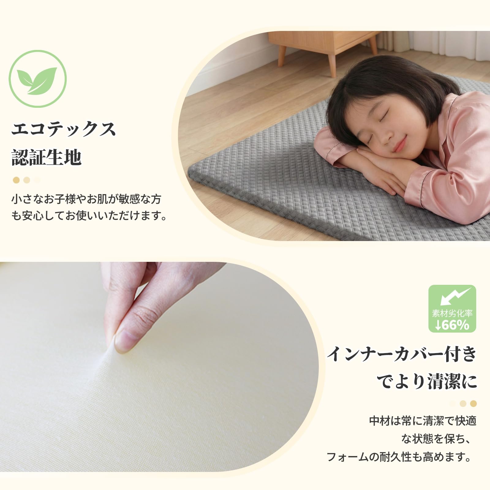 Amazon｜マットレス 高反発 セミダブル トッパー 折りたたみ 洗える