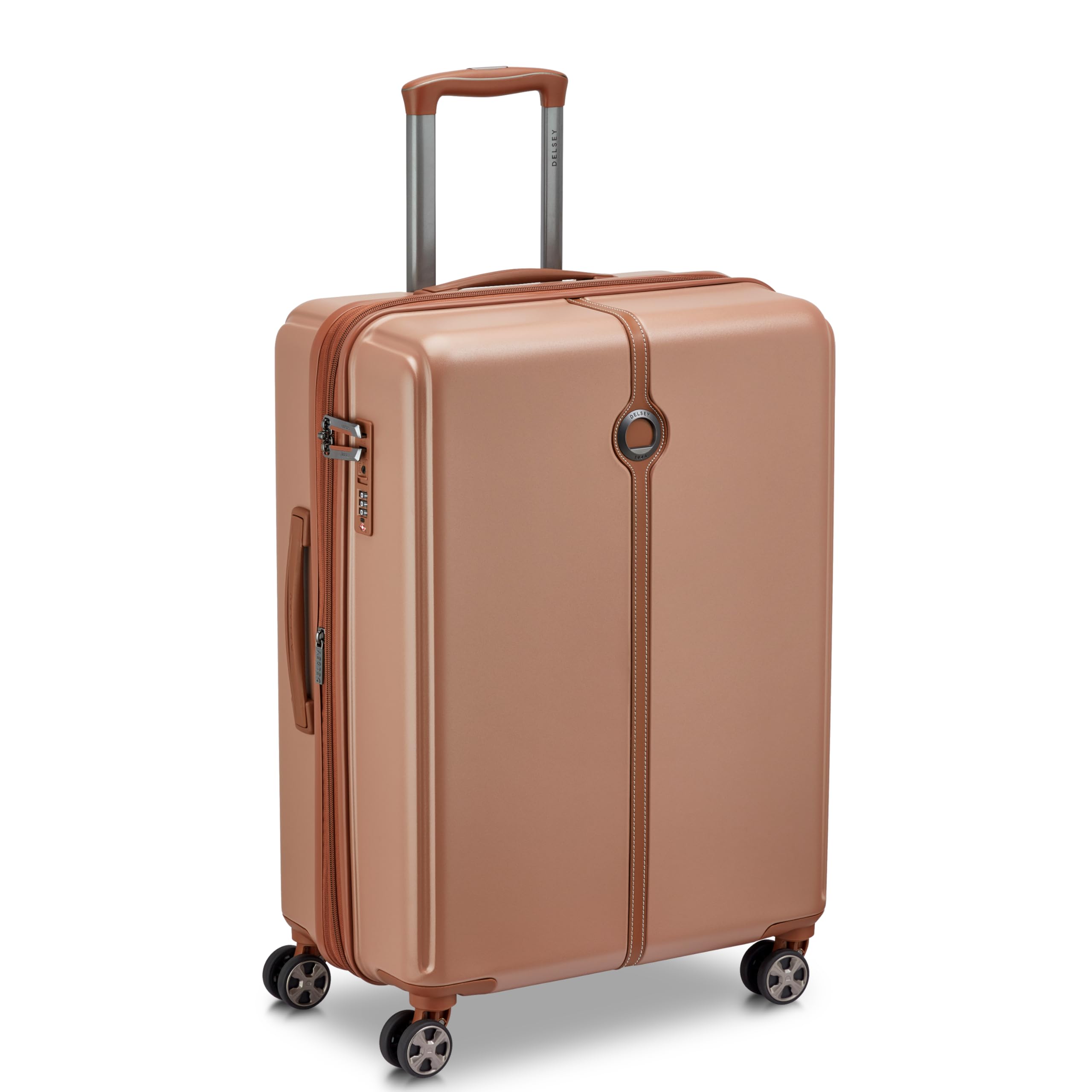 Bianca 66 cms Medium Check-in ABS/Polycarbonate Hard Sided 8 Wheels and Expandable Spinner Suitcase/Trolley Bag for Travel with TSA Lock- Mocha-image-42