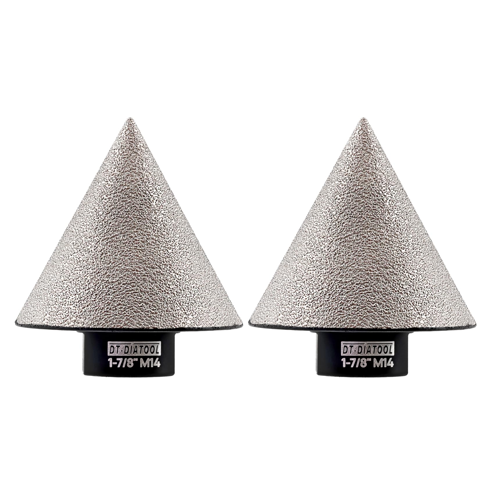 DT-DIATOOL Diamond Beveling Chamfer Bit 48mm 2 pieces for Tile Porcelain Ceramic Granite Marble Existing Holes Enlarging Polishing Shaping Trimming Repairing โ image 1