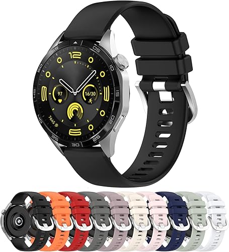 Miniatura 1 de LOKEKE Correa de repuesto compatible con Huawei Watch GT4 de 1.81 pulgadas (1.811 in), correa de silicona de repuesto de 0.86 pulgadas compatible