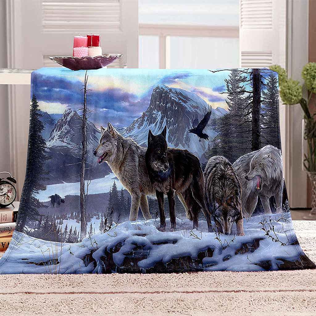 Couverture polaire douce 150x200cm contre le froid de l'hiver