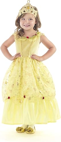 Miniatura 4 de Little Adventures, disfraz de princesa amarillo, para niña, L (5-7 años), Traditional