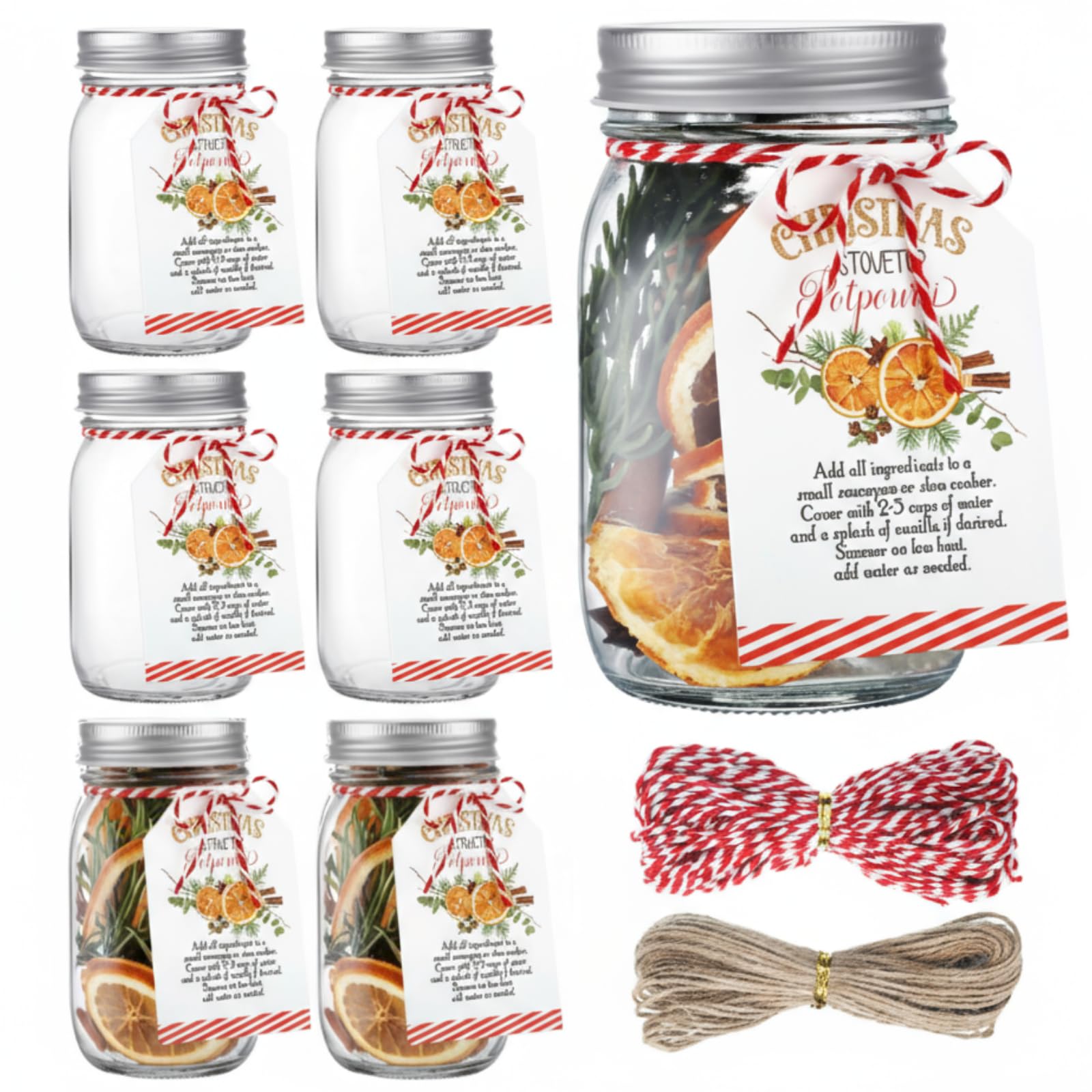 Amazon.com: Watersay 6 Set 14 Pcs Christmas Potpourri Simmer Pot