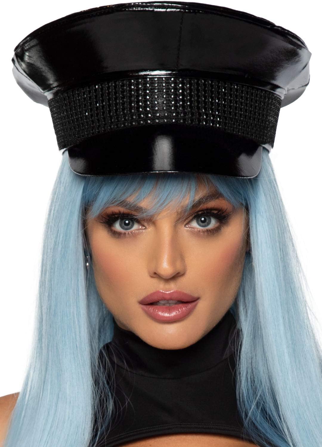 Leg Avenue womens Rhinestone Trimmed Military Hat - Image 2