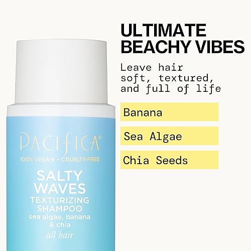 Miniatura 2 de Pacifica Salty Waves - Champú texturizante, textura playera, aspecto desordenado, estilos de cabello, cuidado hidratante del cabello con vitamina B