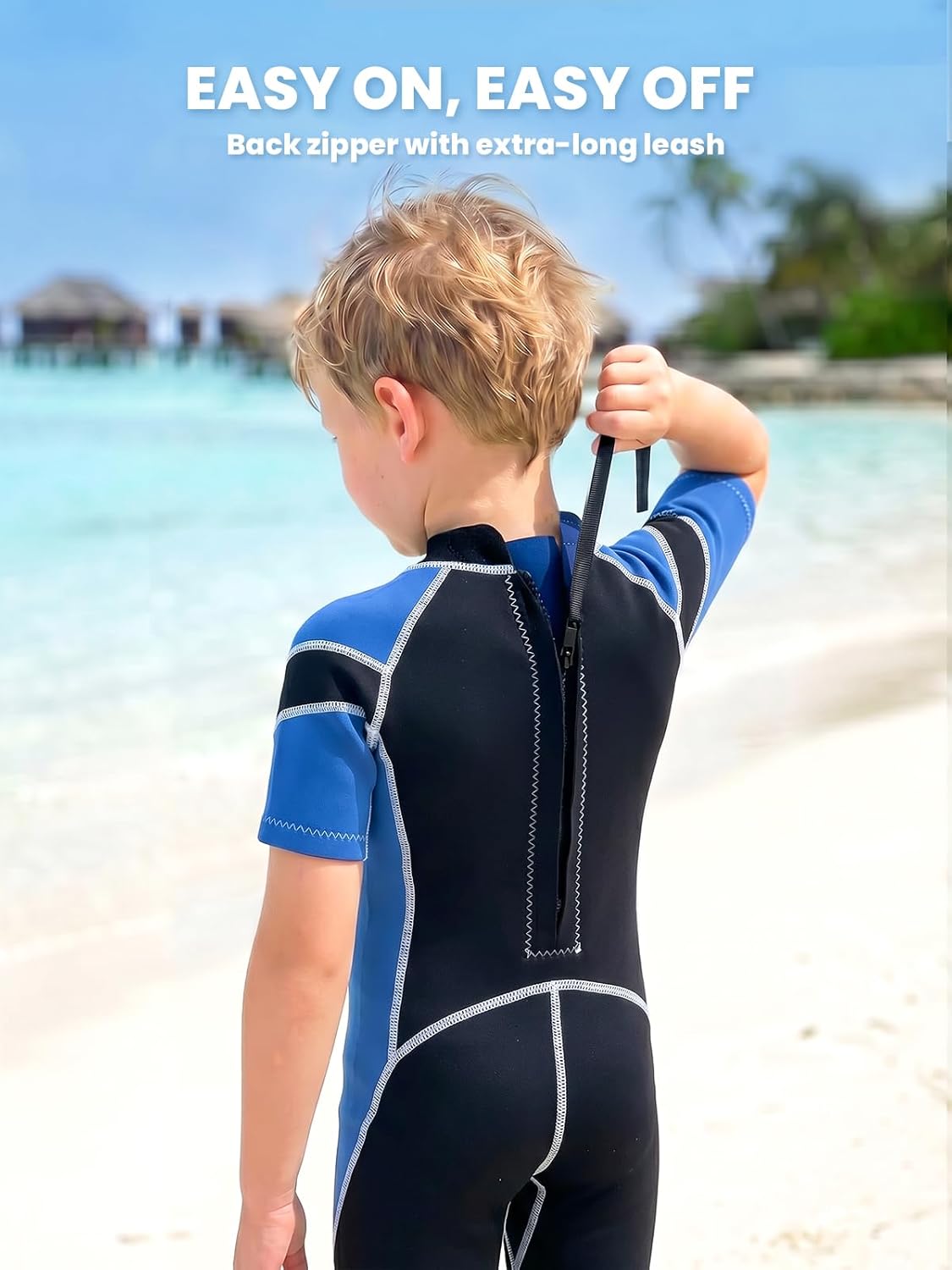 Kids Wetsuit for Boys Girls – 2.5mm Neoprene Thermal Youth Wet Suit for Swimming, Diving, Surfing, Snorkeling