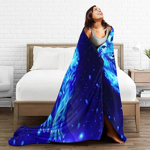 Miniatura 6 de Mantas y mantas de vellón decorativas para adultos y niños, bonito regalo artístico para el hogar, sala de estar, sofá, abrazo, felpa, suave, para