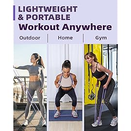 Pull Up Bands, Fitense 15-35lbs Resistance Bands Set with Door Anchor, Stretching Assist Band, Portable Exercise, Muscle Training, Physical Therapy, Exercise Workout Bands for Working Out for Women