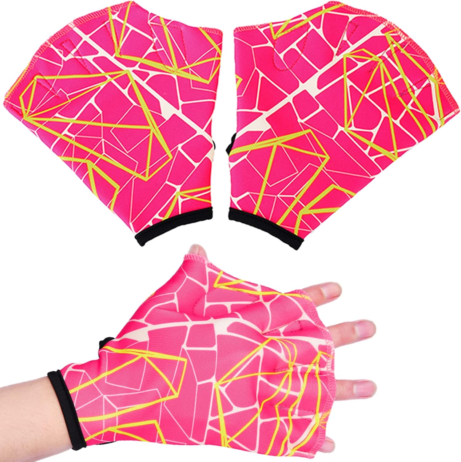 1 par de guantes de natación de fitness acuático, guantes de resistencia al agua, guantes de malla para natación, entrenamiento, equipo de ejercicio de agua para piscinas, guantes de natación para mujeres Colombia