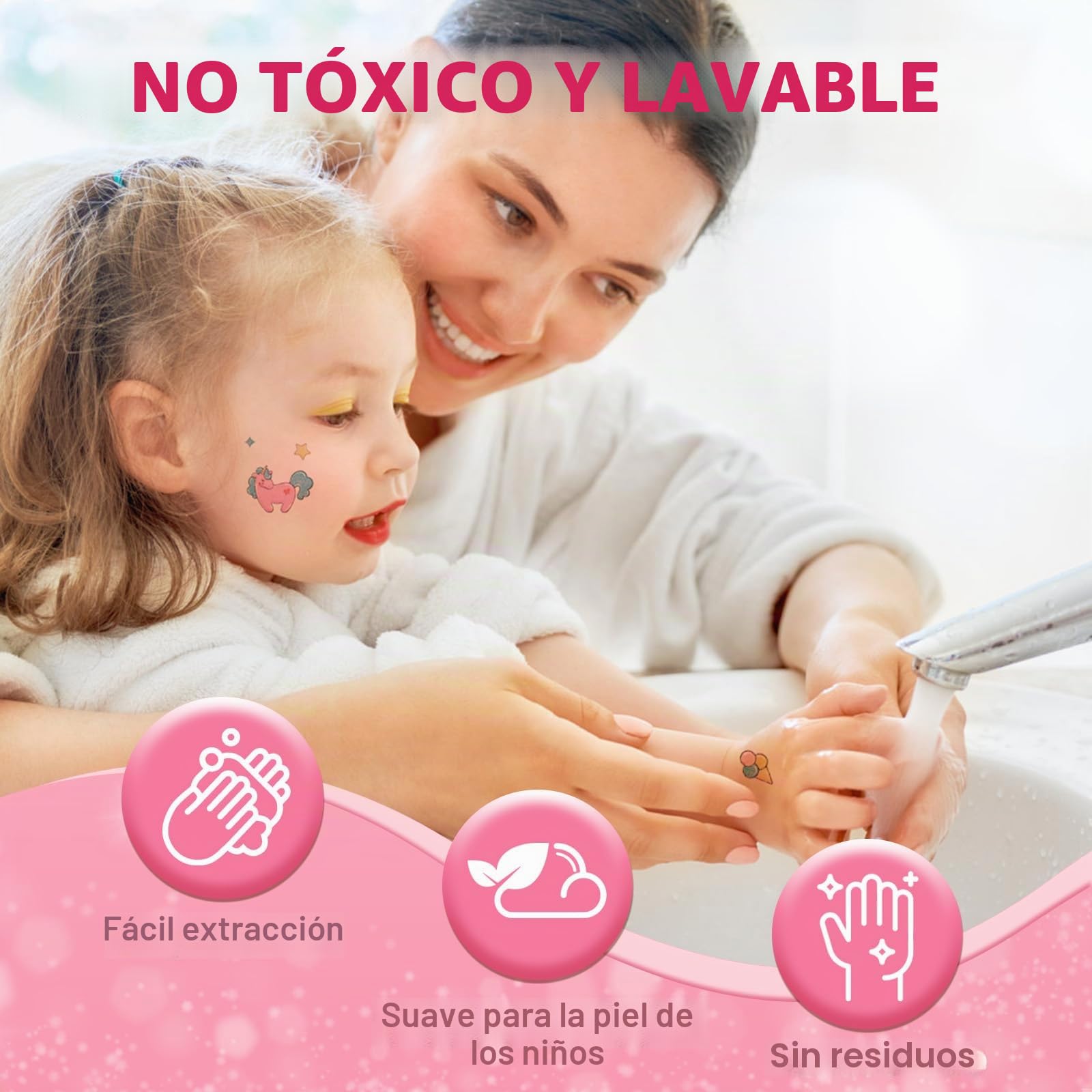 Maquillaje para Niñas, Anpro Kit de Maquillaje Niñas, Juego de Maquillaje para Niños Maquillaje Lavable y Seguro para Niñas, Juguete de Maquillajepara cumpleaños 3 4 5 6 7 8 9 10 Años