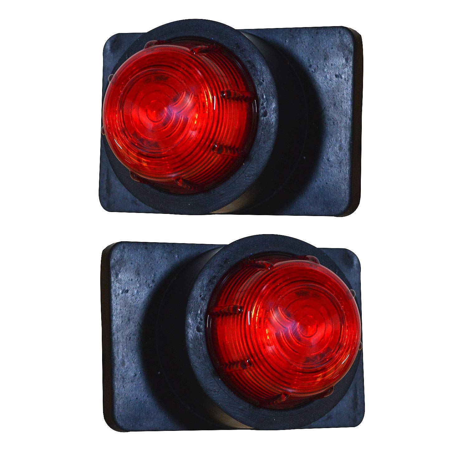 2PCS Side Marker Lights, 12V Waterproof Truck Trailer Marker Light Red Universal Clearance Lights Surface Mount for Trucks Trailer RV Camper Boat Marine-image-10