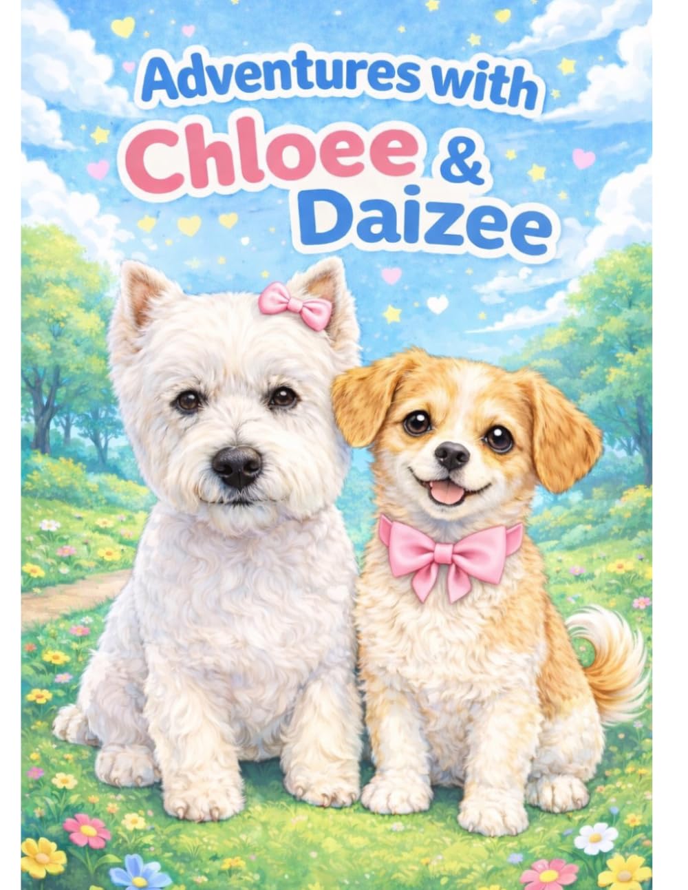 Adventures with Chloee & Daizee: A Cute Dog Coloring Book